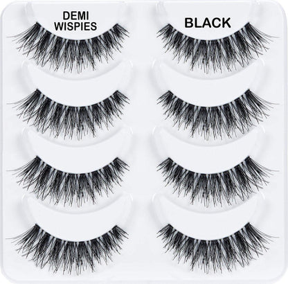 ARDELL Professional Natural Multipack - Demi Wispies Schwarz, 3er-Pack