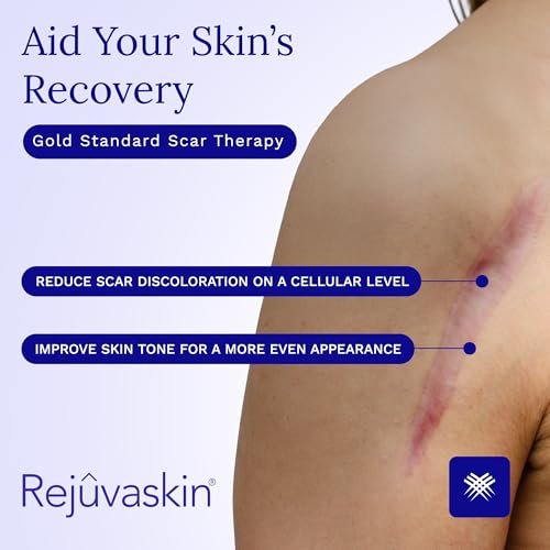 Rejuvaskin Scar Esthetique Narbencreme mit Silikon – Reduziert das Erscheinungsbild von Operationsnarben, Verbrennungen, Dehnungsstreifen, Keloiden & Aknenarben, 10 ml