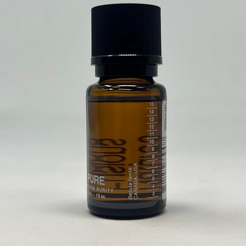 Nature's Fusions Süßes Birkenöl für Schmerzlinderung, Muskelentspannung und Hautpflege – 100% reines, therapeutisches Bio-Öl, 15 ml