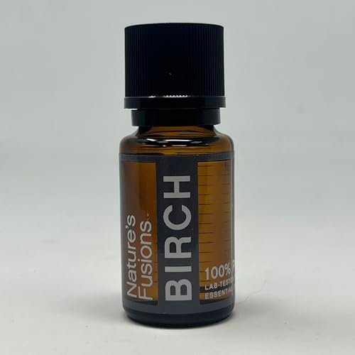 Nature's Fusions Süßes Birkenöl für Schmerzlinderung, Muskelentspannung und Hautpflege – 100% reines, therapeutisches Bio-Öl, 15 ml