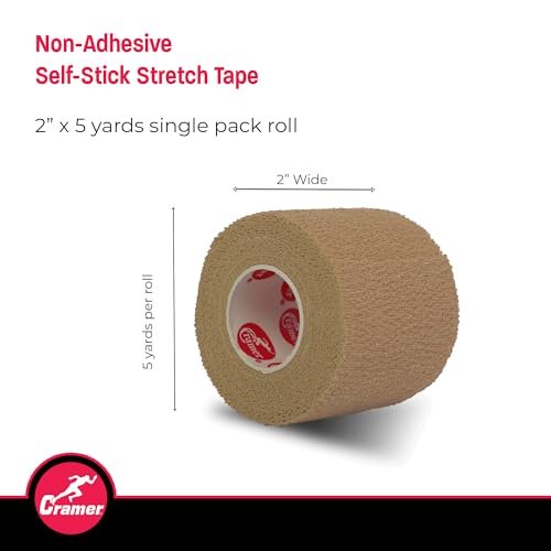 Cramer Eco-Flex Selbstklebende Stretchbandage, Beige, 4,5 m Rolle