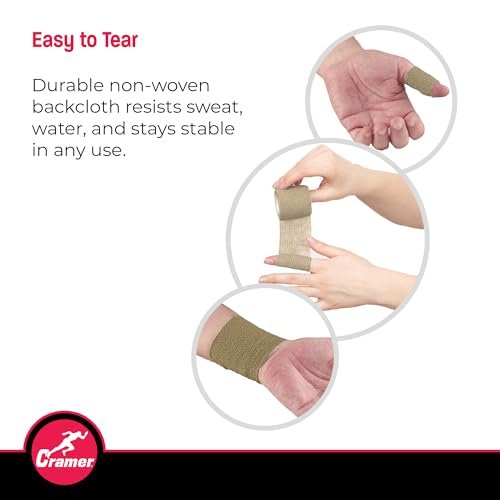 Cramer Eco-Flex Selbstklebende Stretchbandage, Beige, 4,5 m Rolle