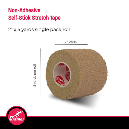 Cramer Eco-Flex Selbstklebende Stretchbandage, Beige, 4,5 m Rolle