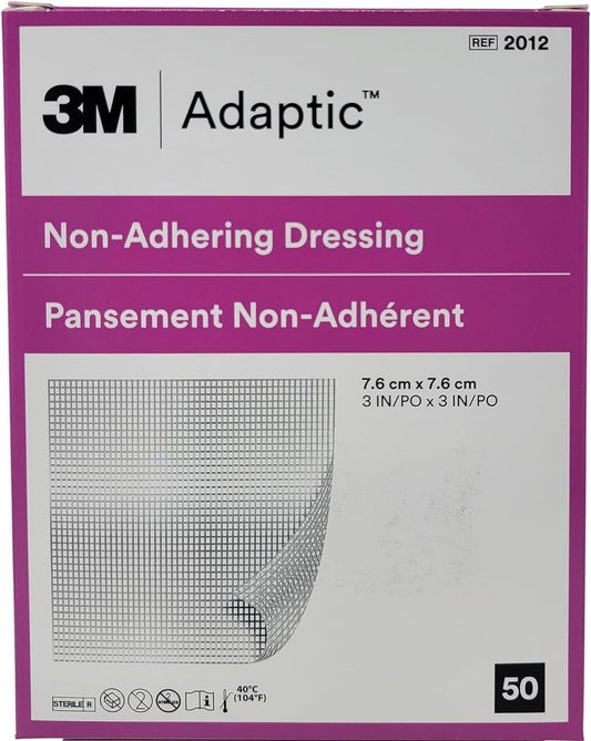 Adaptic Non-Haftender Verband 3" x 3" (Box mit 50 Stück)