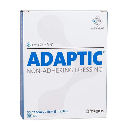 Adaptic Non-Haftender Verband 3" x 3" (Box mit 50 Stück)