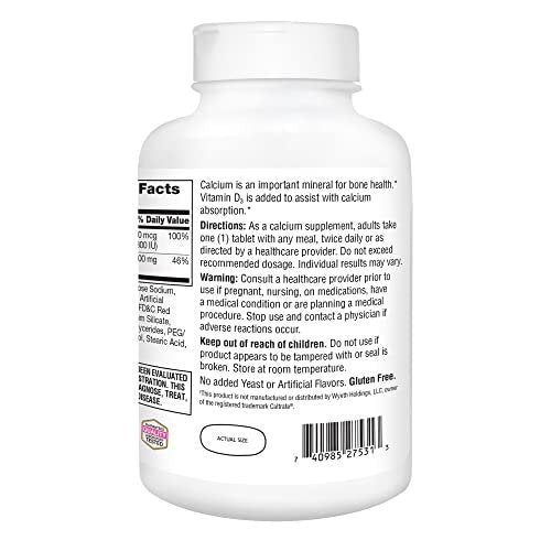 21st Century Calcium Plus D Supplement Tabletten, 600 mg, 400 Stück