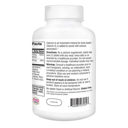 21st Century Calcium Plus D Supplement Tabletten, 600 mg, 400 Stück