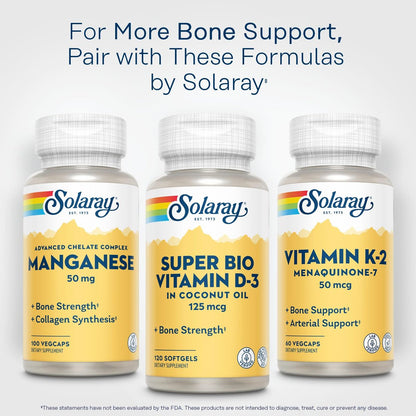 SOLARAY Super Bio Vitamin D3 in Kokosöl – D3 Vitamin 5000 IE – Knochen- und Immununterstützung – Laborgeprüft, ohne Soja – 60-Tage-Garantie – 120 Weichkapseln, 120 Portionen