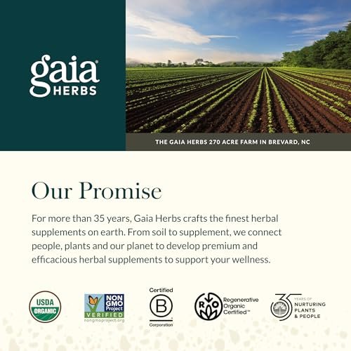Gaia Herbs Kurkuma Supreme Gelenkunterstützung - Nahrungsergänzungsmittel mit Gurke, Quercetin, schwarzem Pfeffer, Ingwerwurzel, Curcuminoiden & mehr - 60 Liquid Phyto-Caps (30 Portionen)