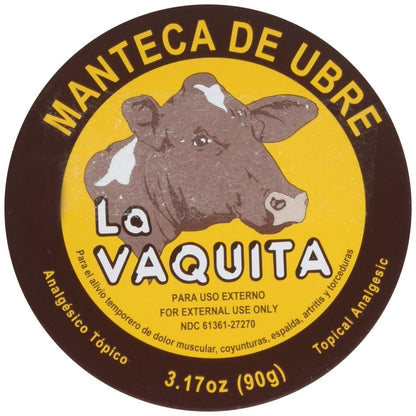 Manteca De Ubre La Vaquita – Topisches Analgetikum, 3,17 Unzen