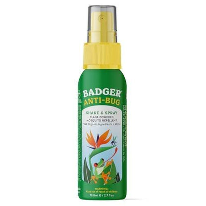 Badger Insektenschutzmittel Reisegröße – Familienfreundliches, natürliches Mückenspray mit ätherischen Bio-Ölen, 2,7 fl oz