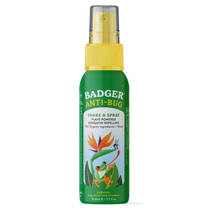 Badger Insektenschutzmittel Reisegröße – Familienfreundliches, natürliches Mückenspray mit ätherischen Bio-Ölen, 2,7 fl oz