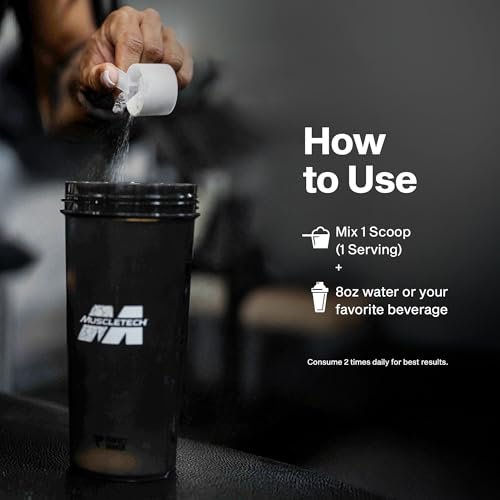 MuscleTech Glutamin-Pulver | 100% reines L-Glutamin-Pulver | Erholungsgetränk nach dem Training | L-Glutamin für Männer & Frauen | Muskelregeneration | Ungeschmackvoll (60 Portionen)