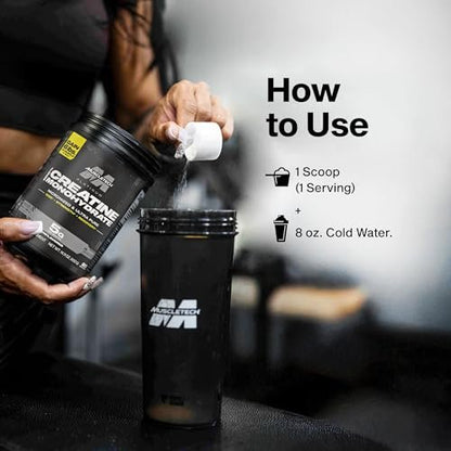 MuscleTech Kreatin Monohydrat Pulver, Platin Pure – Ungeschmacktes mikronisiertes Kreatin für Männer & Frauen – Nahrungsergänzungsmittel für Leistung, Muskelregeneration & Muskelaufbau (80 Portionen)