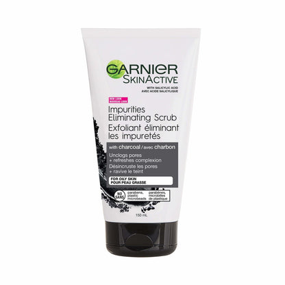 Garnier SkinActive Aktivkohle Mitesser Entfernendes Peeling, 150 ml