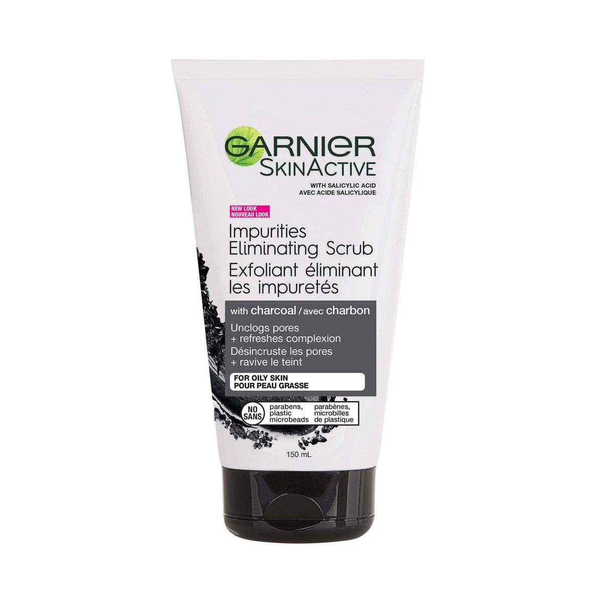 Garnier SkinActive Aktivkohle Mitesser Entfernendes Peeling, 150 ml