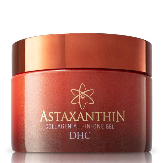 DHC Astaxanthin Collagen All-in-One Gel – Tagespflege mit aufhellender Wirkung, leichte Feuchtigkeitscreme für alle Hauttypen, 4,2 oz