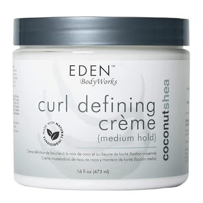 EDEN BodyWorks Kokosnuss Shea Locken Definierende Creme | 16 oz | Feuchtigkeitsspende, Schutz vor Luftfeuchtigkeit, Glanz