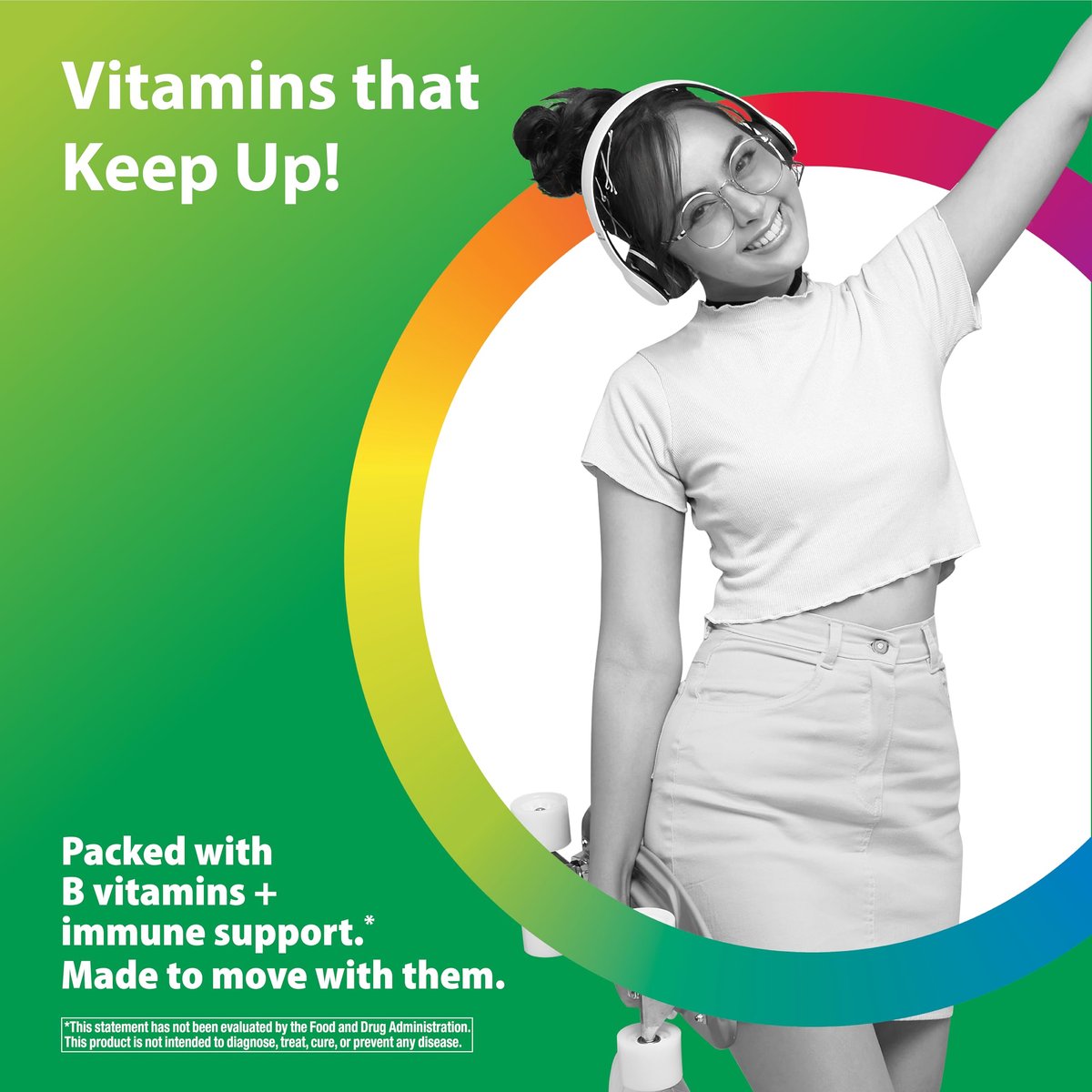 Rainbow Light Teen Multivitamin – 45 Kapseln für Jugendliche – mit DermaComplex, echten Lebensmitteln & Eisen – Probiotika & Enzyme – Unterstützung für Energie, Knochen & Immunsystem