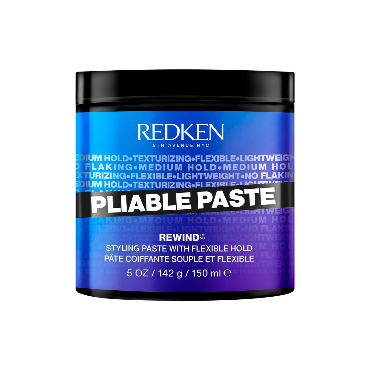 Redken Pliable Styling Paste – Flexible Halt für alle Haartypen, mittlerer Halt, 5 oz