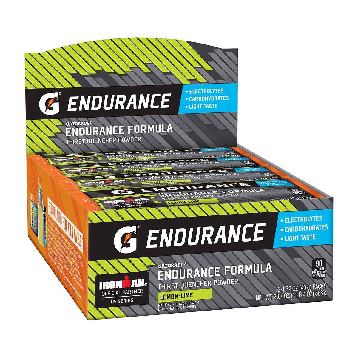 Gatorade Endurance Formula Pulversticks, Zitrone Limette, 1,72 oz. Beutel, 12 Stück