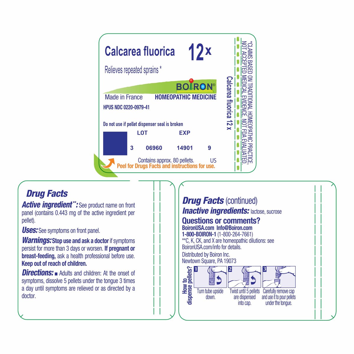 Boiron Calcarea Fluorica 12X 80 Kügelchen bei wiederholten Verstauchungen