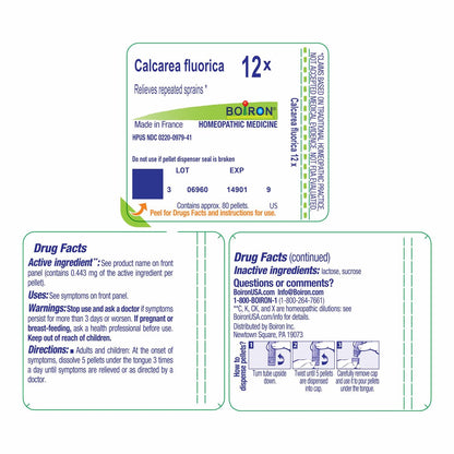 Boiron Calcarea Fluorica 12X 80 Kügelchen bei wiederholten Verstauchungen