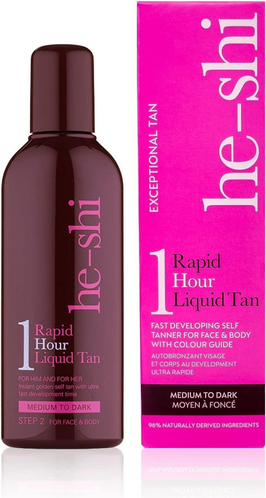 He-Shi Quick and Easy Rapid 1 Hour Liquid Step 2 Selbstbräuner 150 ml