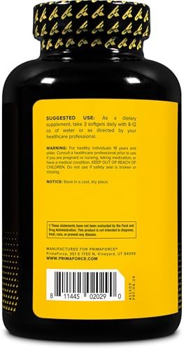 Primaforce CLA 2400 mg pro Portion (180 Weichkapseln) - Max CLA - für Männer und Frauen, nicht stimulierend, GMO-frei & glutenfrei