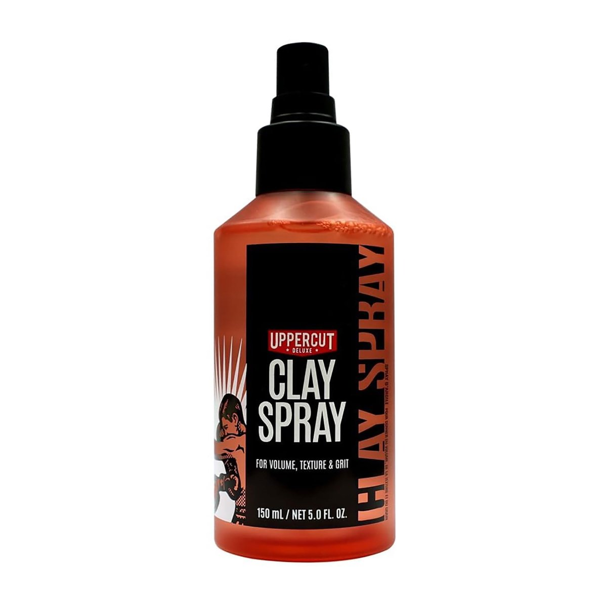 UPPERCUT DELUXE Clay Spray für Männer, 148 ml – Texturierender Volumenspray mit natürlichem Matt-Finish – Für mittellanges bis langes Haar – Verleiht Griffigkeit, Fülle und umformbaren Halt