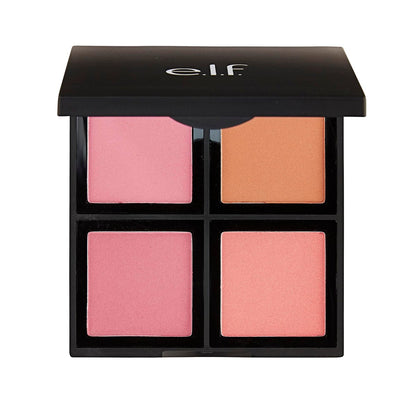 e.l.f. Cosmetics Powder Blush Palette – Vier Blush-Nuancen für langanhaltende, strahlende Farbe – Light