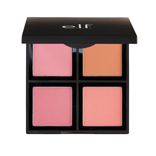e.l.f. Cosmetics Powder Blush Palette – Vier Blush-Nuancen für langanhaltende, strahlende Farbe – Light