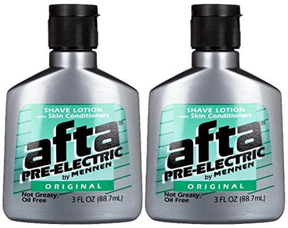 Mennen Afta Pre-Electric Shave Lotion, 2er-Pack, 3 Unzen pro Flasche