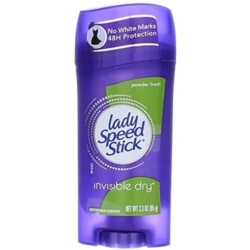 Lady Speed Stick Invisible Dry Antiperspirant & Deodorant, Powder Fresh – 2,3 oz (4er-Pack)