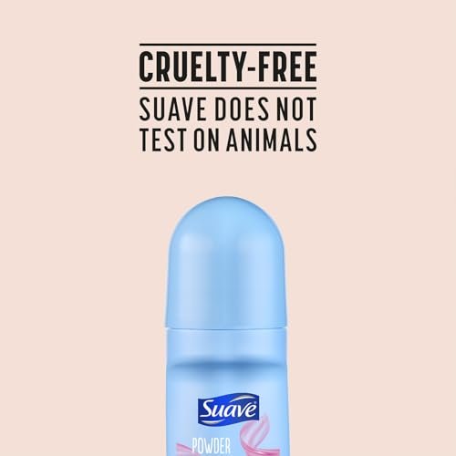 Suave Roll-On Deodorant für Frauen, Powder Fresh Duft, 3er-Pack – Antitranspirant Deodorant mit 24h Schweiß- und Geruchsschutz, 2,7 Oz pro Stück