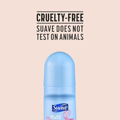 Suave Roll-On Deodorant für Frauen, Powder Fresh Duft, 3er-Pack – Antitranspirant Deodorant mit 24h Schweiß- und Geruchsschutz, 2,7 Oz pro Stück