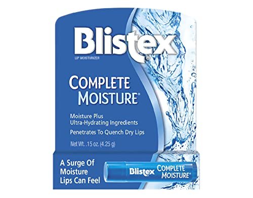 Blistex Complete Moisture Lippenbalsam, 4er-Pack – Intensive Feuchtigkeitspflege für trockene Lippen