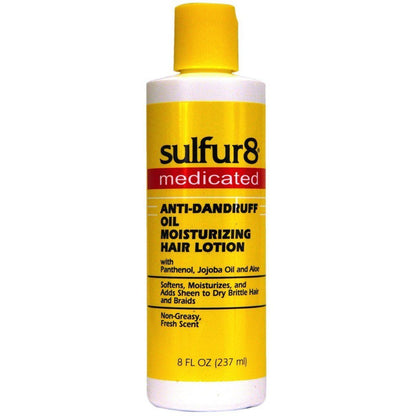 SULFUR8 Oil Moisturizing Lotion – 8 oz Leichte Haar- & Kopfhautpflege – Spendet Feuchtigkeit für trockenes, brüchiges Haar & Kopfhaut – Nicht fettende, feuchtigkeitsspendende Lotion für die tägliche Haarpflege