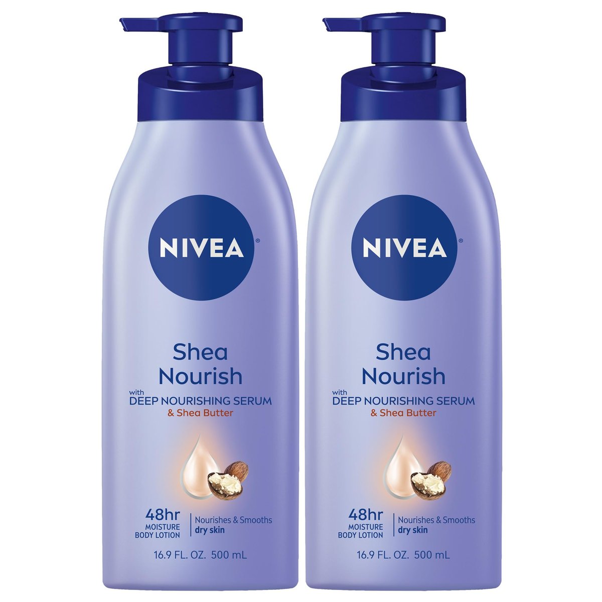 NIVEA Smooth Daily Moisture Body Lotion mit Sheabutter 16,9 oz (2er-Pack)