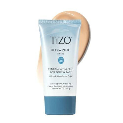TIZO Ultra Zinc Body & Gesicht Sonnencreme getönt LSF 40, 99 g