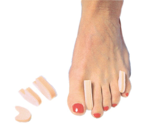 Pedifix Zehenspreizer klein, Polyfoam, 12 Stück – Fußpflege für bequeme Zehen