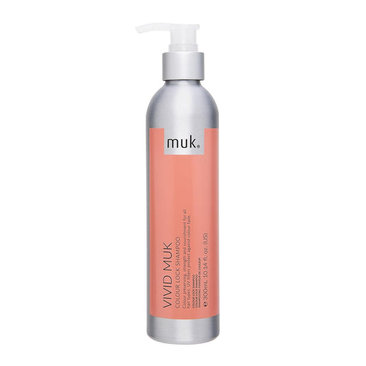 MUK. Vivid Colour Lock Shampoo - Farbschutz mit UV-Schutz für alle Haartypen. Stärkendes & pflegendes Color Protect Shampoo. Reduziert Verblassen & verstärkt Glanz, 300ml