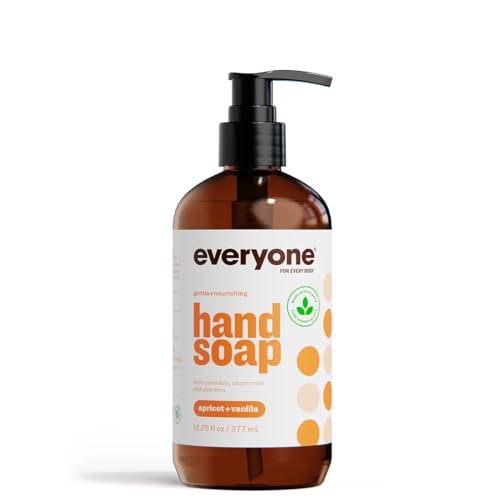 Everyone Liquid Hand Seife, 12,75 Unzen, Aprikose & Vanille, mit ätherischen Ölen für Küche und Bad