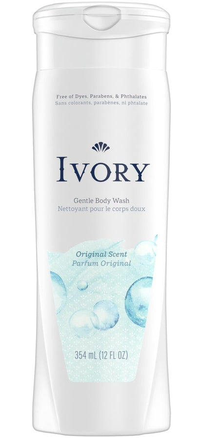 Ivory Original Body Wash – 12 oz (3er-Pack) – Sanfte Reinigung für die tägliche Hautpflege