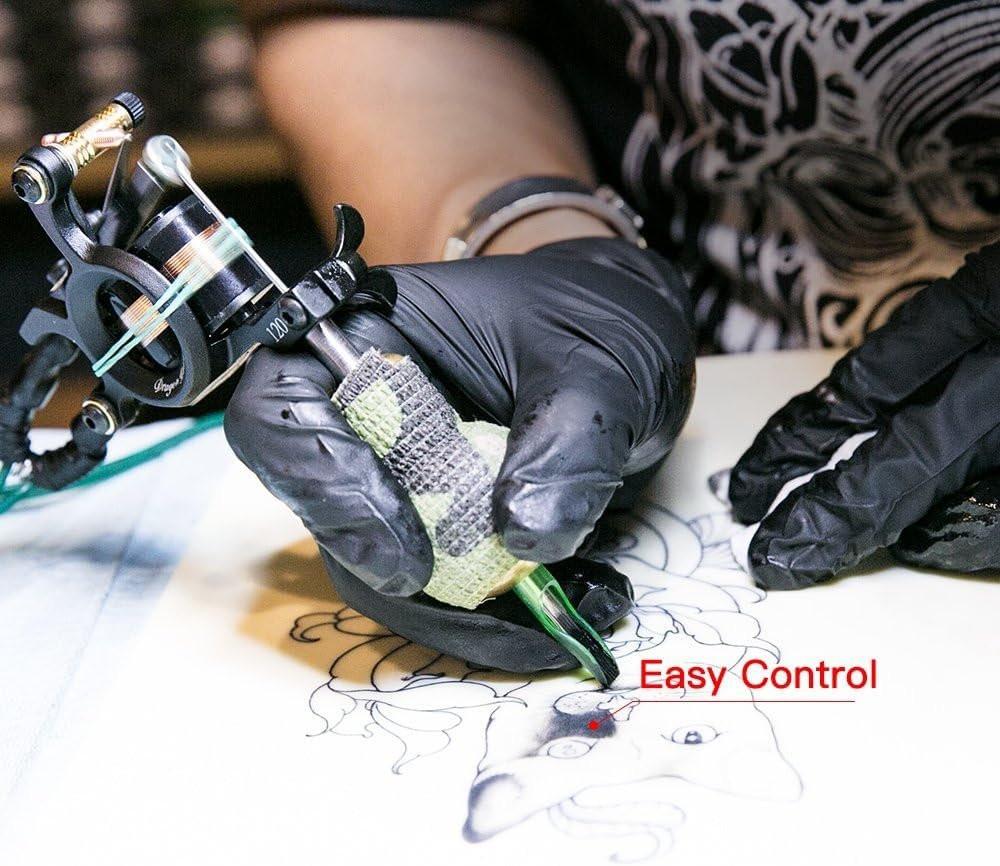 Dragonhawk Traditional Pro Komplettes Tattoo-Set – Zwei Maschinen, Farben, Netzteile, Einwegnadeln, Griffe – Ideal für Anfänger und Start-Tätowierer
