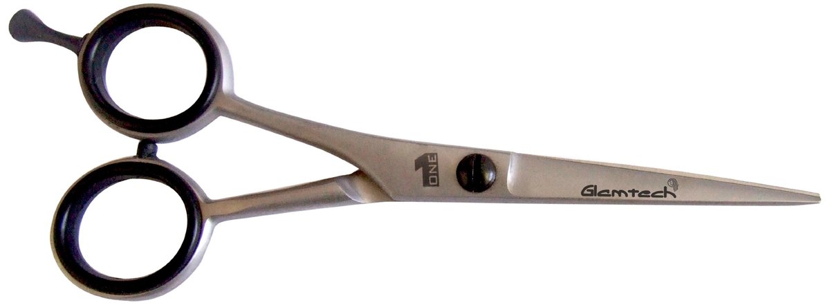 Glamtech Einhand-Haarschere für Linkshänder (5 Zoll) – Professionelle Friseurschere aus Metall
