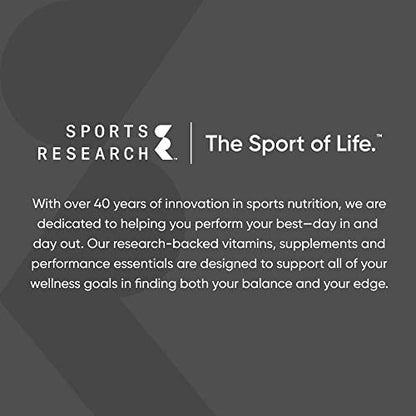 Sports Research® Vitamin D3 10.000 IE (250 µg) mit Kokos-MCT-Öl – Maximalstärke Vitamin-D-Ergänzung – Glutenfrei · Nicht-GVO · Sojafrei – 120 Weichkapseln