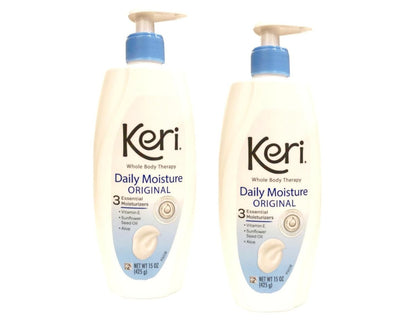 Keri Original Feuchtigkeitstherapie Lotion 2er-Pack (je 425 g) – Intensive Feuchtigkeitspflege für trockene Haut