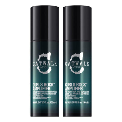 TIGI Catwalk Curls Rock Amplifier Shaping Cream 2er-Pack – Lockencreme für definierte Wellen und Locken, flexibler Halt, Frizz-Kontrolle, 2 x 150 ml