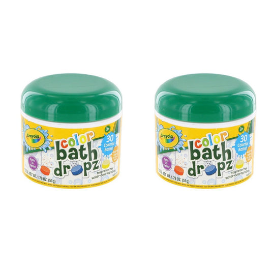 Crayola Badebomben – 45 Tabletten pro Packung (2er-Pack) – Buntes Badevergnügen für Kinder